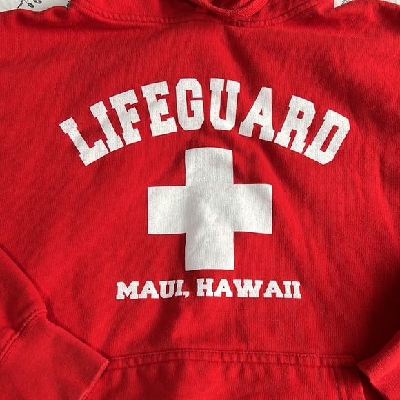 Red Lifeguard Hoodie - Picture 2 of 8